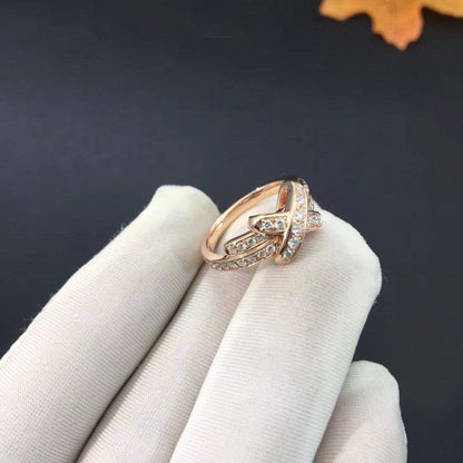 [Lucas Jewelry]JEUX DE RING PINK GOLD DIAMOND