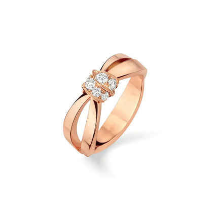 [Lucas Jewelry]LIENS RING PINK GOLD DIAMOND