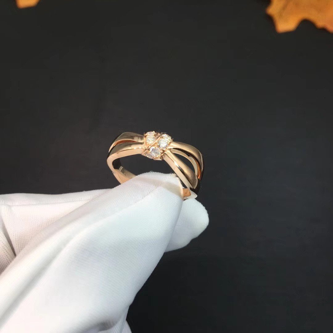 [Lucas Jewelry]LIENS RING PINK GOLD DIAMOND