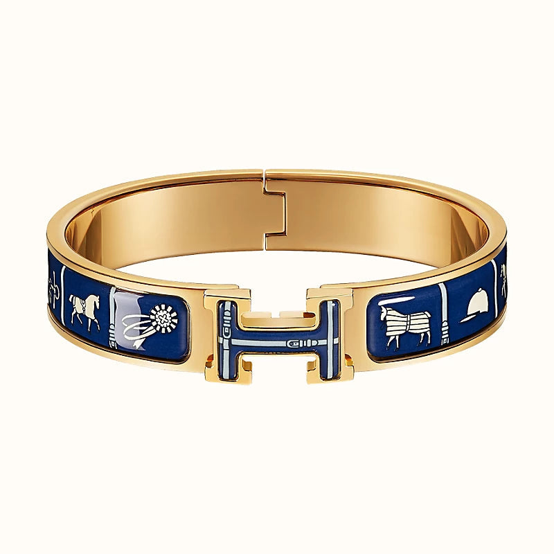 [Lucas Jewelry]H COUVERTURES DARK BLUE BRACELET