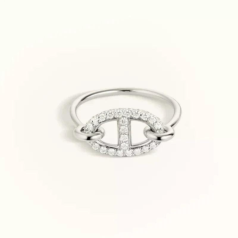 [Lucas Jewelry]RONDE SMALL SILVER DIAMOND RING