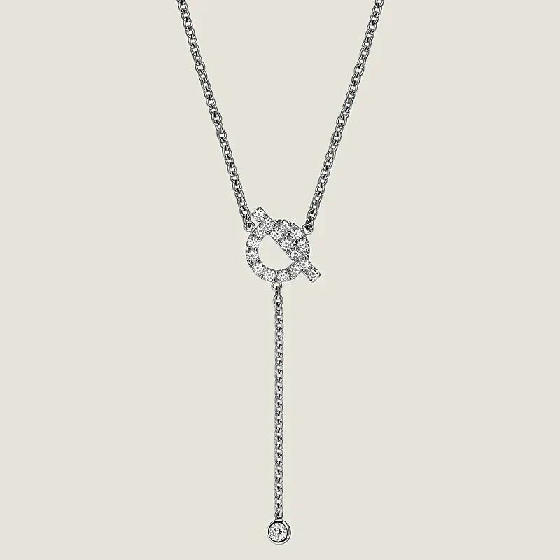 [Lucas Jewelry]FINESSE SILVER DIAMOND NECKLACE