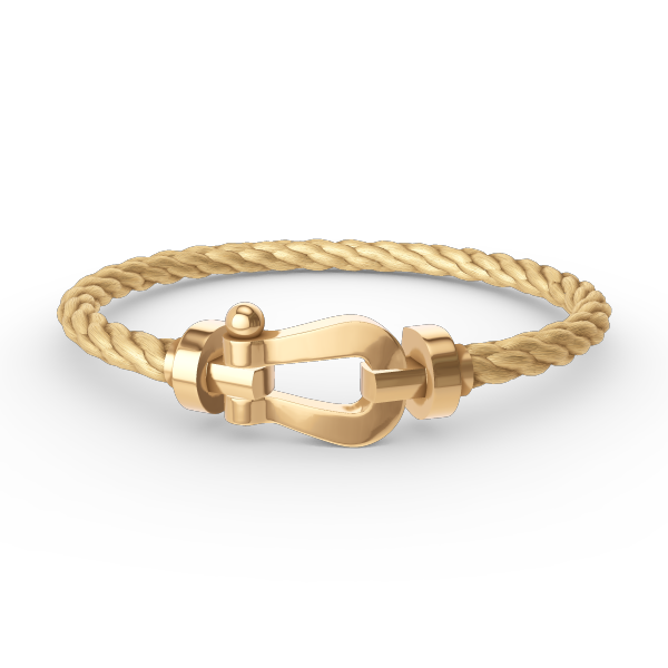 [Lucas Jewelry]FORCE LARGE HORSESHOE NO DIAMOND BRACELET GOLD