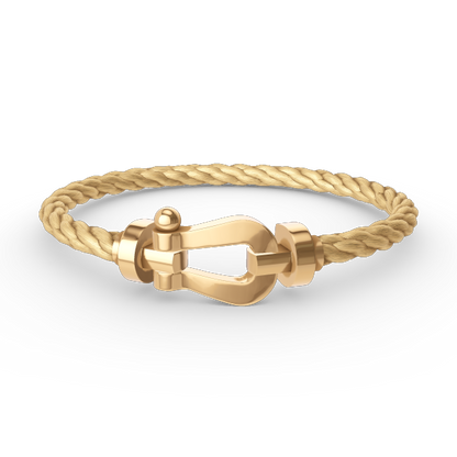 [Lucas Jewelry]FORCE LARGE HORSESHOE NO DIAMOND BRACELET GOLD