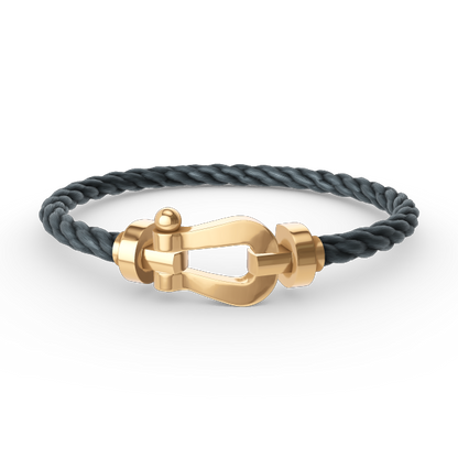 [Lucas Jewelry]FORCE LARGE HORSESHOE NO DIAMOND BRACELET GOLD