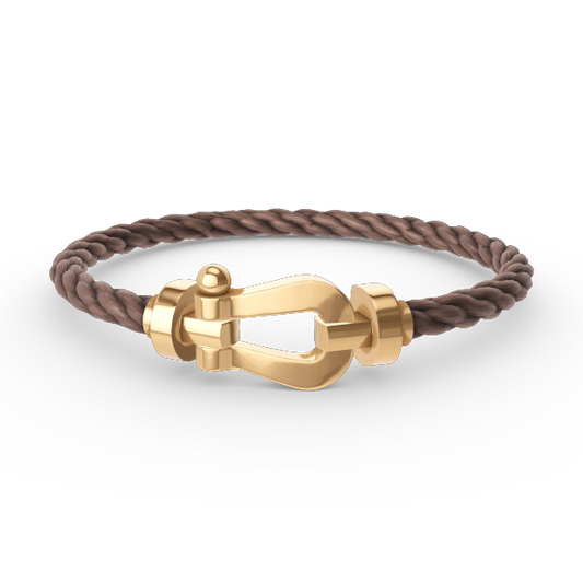 [Lucas Jewelry]FORCE LARGE HORSESHOE NO DIAMOND BRACELET GOLD