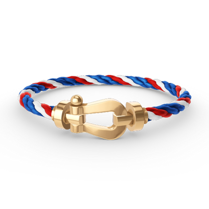 [Lucas Jewelry]FORCE LARGE HORSESHOE NO DIAMOND BRACELET GOLD