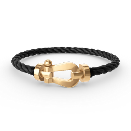 [Lucas Jewelry]FORCE LARGE HORSESHOE NO DIAMOND BRACELET GOLD