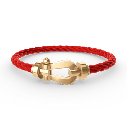 [Lucas Jewelry]FORCE LARGE HORSESHOE NO DIAMOND BRACELET GOLD