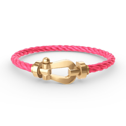 [Lucas Jewelry]FORCE LARGE HORSESHOE NO DIAMOND BRACELET GOLD