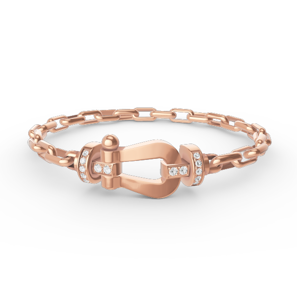 [Lucas Jewelry]FORCE LARGE HORSESHOE CLASP  METAL BRACELET