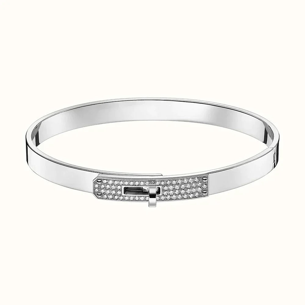 [Lucas Jewelry]KELLY SILVER DIAMOND BRACELET