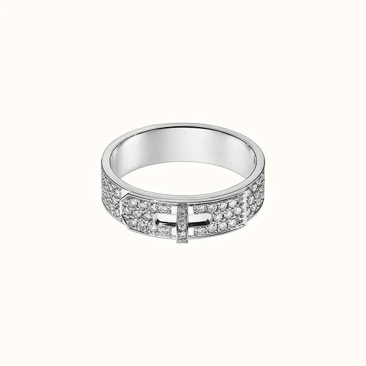 [Lucas Jewelry]KELLY SILVER DIAMOND RING