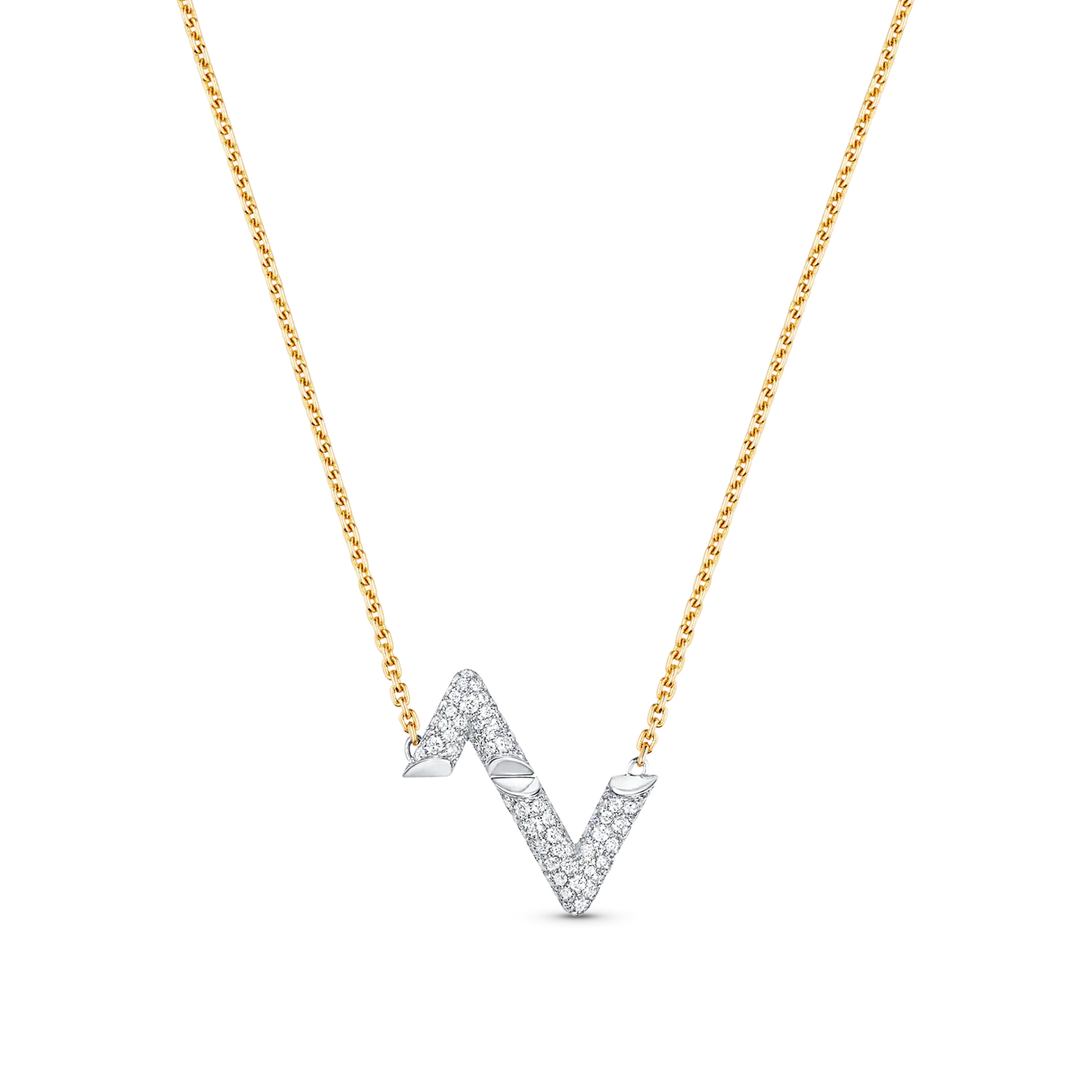 [Lucas Jewelry]VOLT SILVER DIAMOND PEDANT NECKLACE