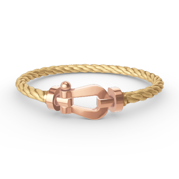 [Lucas Jewelry]FORCE LARGE HORSESHOE NO DIAMOND BRACELET ROSE GOLD