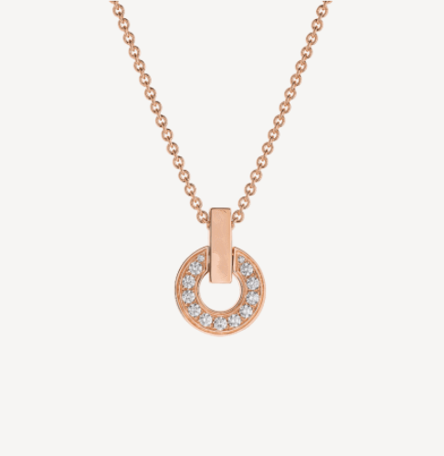 [Lucas Jewelry]GARI NECKLACE PINK GOLD DIAMOND