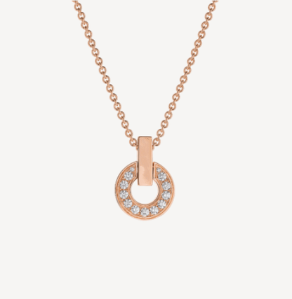 [Lucas Jewelry]GARI NECKLACE PINK GOLD DIAMOND