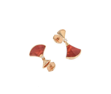 [Lucas Jewelry]DREAM Carnelian PINK GOLD EARRINGS