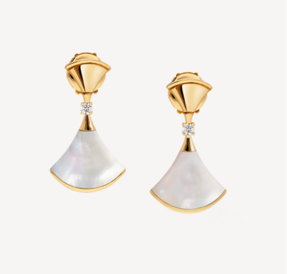 [Lucas Jewelry]DREAM MOP 1 DIAMOND EARRINGS