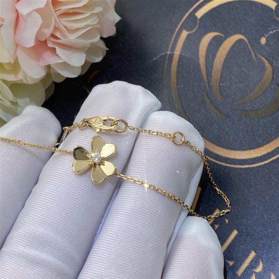 [Lucas Jewelry]FRIVOLE GOLD FLOWER BRACELET