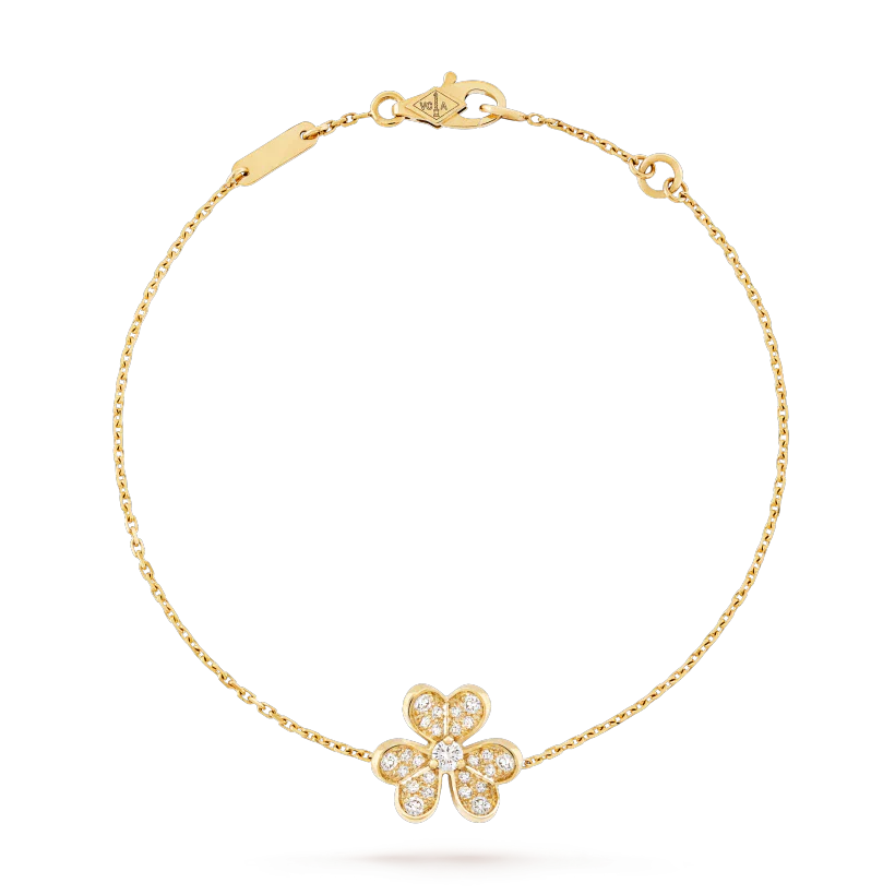 [Lucas Jewelry]FRIVOLE GOLD FLOWER DIAMOND BRACELET