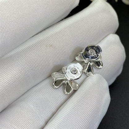 [Lucas Jewelry]FRIVOLE MINI SILVER FLOWER EARRINGS