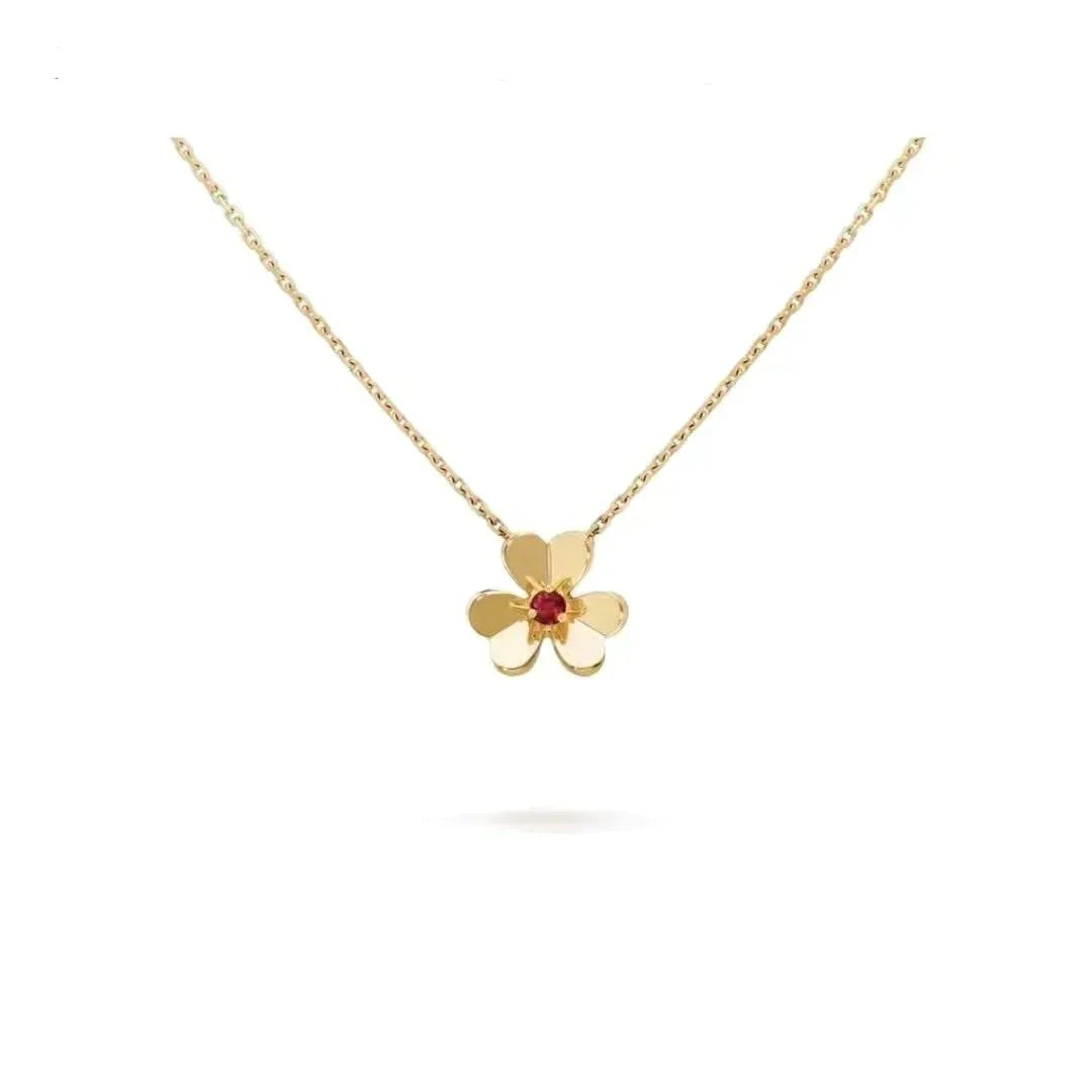 [Lucas Jewelry]FRIVOLE GOLD FLOWER NECKLACE