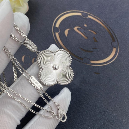 [Lucas Jewelry]CLOVER 25MM SILVER BIG CLOVER NECKLACE