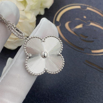 [Lucas Jewelry]CLOVER 25MM SILVER BIG CLOVER NECKLACE