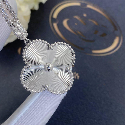 [Lucas Jewelry]CLOVER 25MM SILVER BIG CLOVER NECKLACE