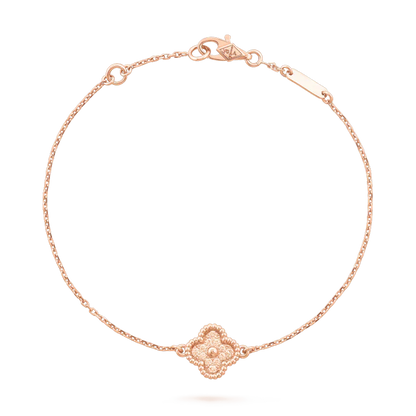 [Lucas Jewelry]CLOVER SINGLE FLOWER BRACELET