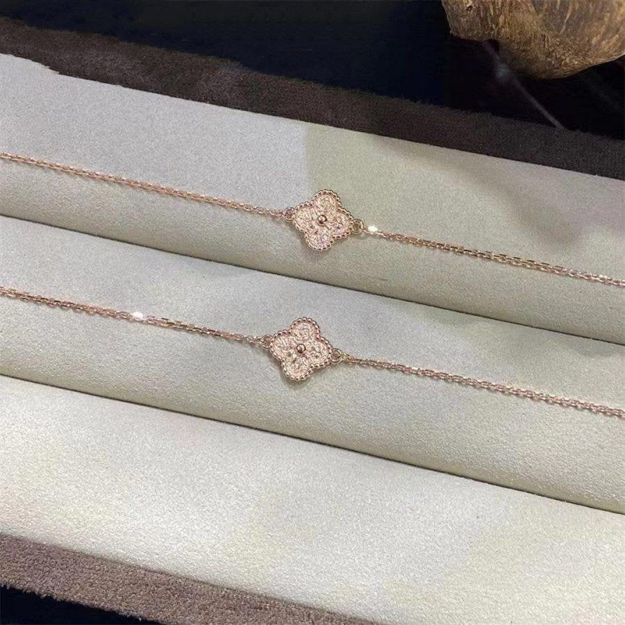 [Lucas Jewelry]CLOVER SINGLE FLOWER BRACELET