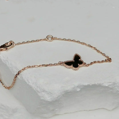 [Lucas Jewelry]BUTTERFLY ONYX  BUTTERFLY BRACELET