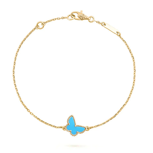 [Lucas Jewelry]BUTTERFLY TURQUOISE BUTTERFLY BRACELET