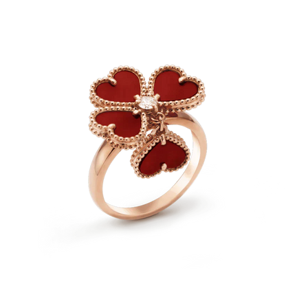 [Lucas Jewelry]SWEET CLOVER CARNELIAN RING