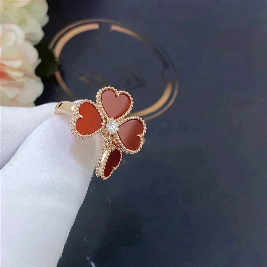 [Lucas Jewelry]SWEET CLOVER CARNELIAN RING