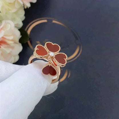 [Lucas Jewelry]SWEET CLOVER CARNELIAN RING