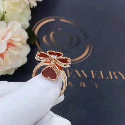 [Lucas Jewelry]SWEET CLOVER CARNELIAN RING