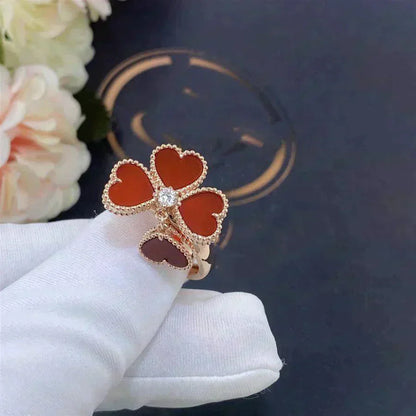 [Lucas Jewelry]SWEET CLOVER CARNELIAN RING