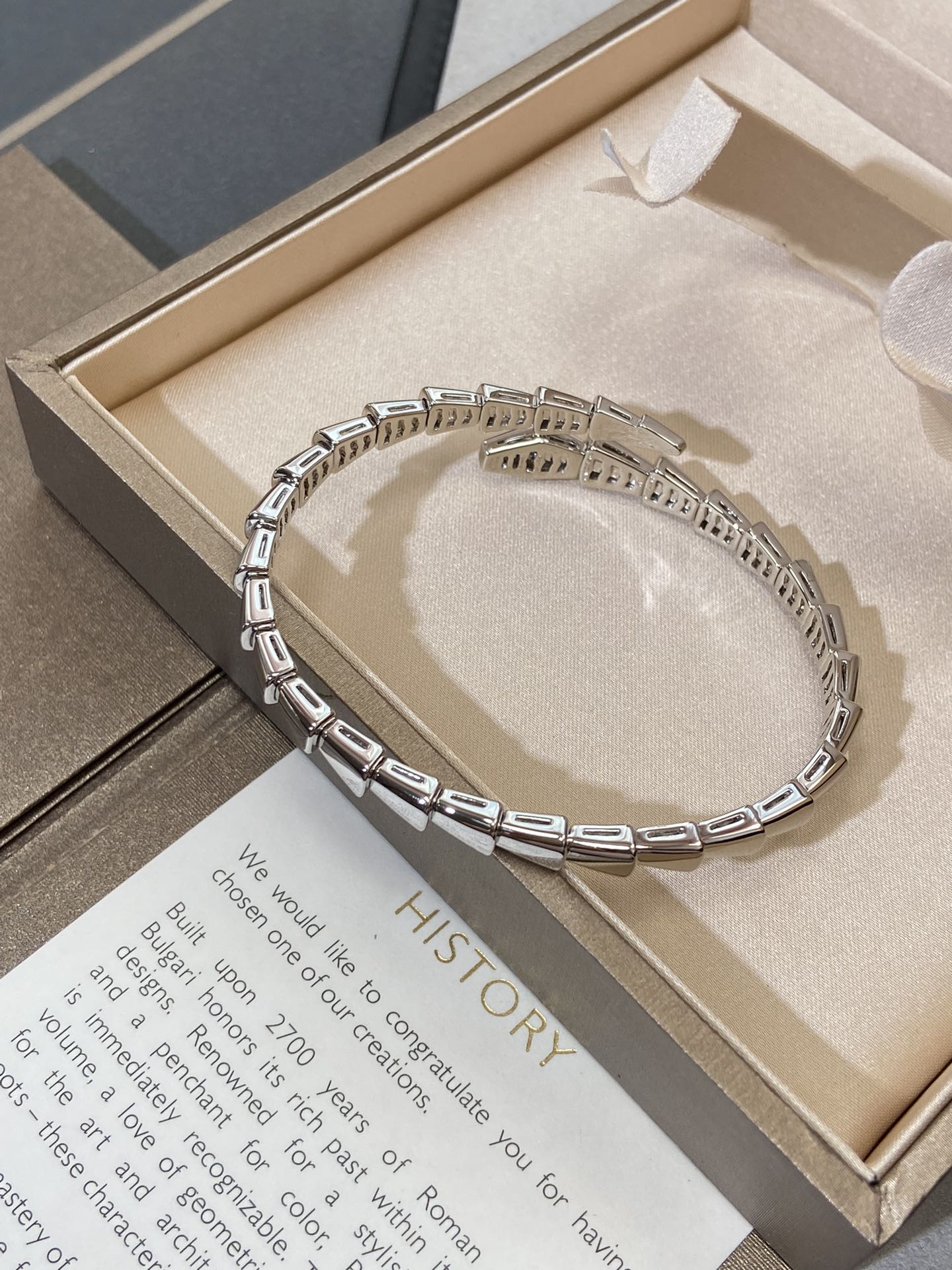 [Lucas Jewelry]SERPENTI VIPER SILVER BRACELET