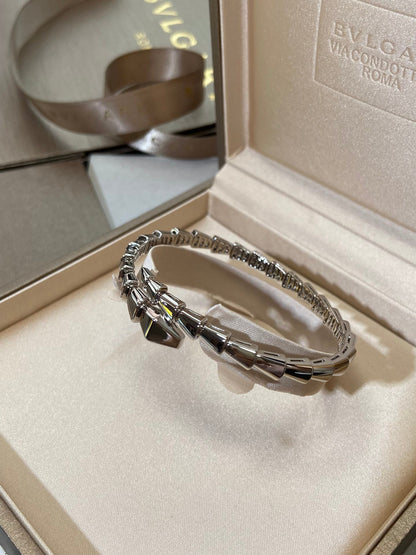 [Lucas Jewelry]SERPENTI VIPER SILVER BRACELET