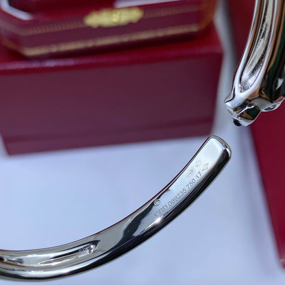 [Lucas Jewelry]PANTHERE SILVER OPEN BRACELET