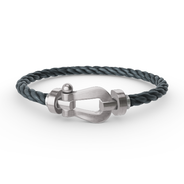 [Lucas Jewelry]FORCE LARGE HORSESHOE NO DIAMOND BRACELET SILVER