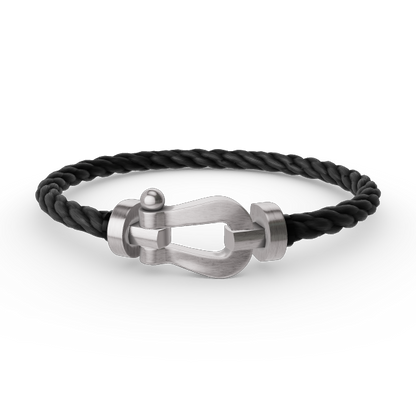 [Lucas Jewelry]FORCE LARGE HORSESHOE NO DIAMOND BRACELET SILVER