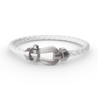 [Lucas Jewelry]FORCE LARGE HORSESHOE NO DIAMOND BRACELET SILVER