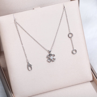 [Lucas Jewelry]FIOREVER NECKLACE DIAMOND CENTER