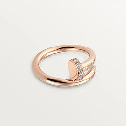 [Lucas Jewelry]JUSTE RING 2.65MM PINK GOLD DIAMOND