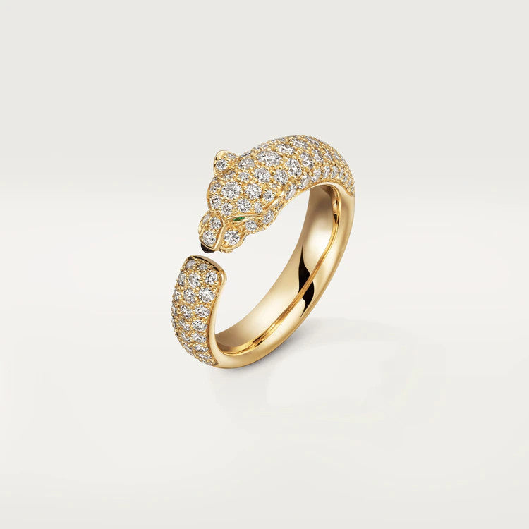 [Lucas Jewelry]PANTHERE PINK GOLD DIAMOND RING