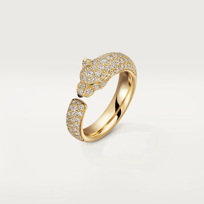 [Lucas Jewelry]PANTHERE PINK GOLD DIAMOND RING