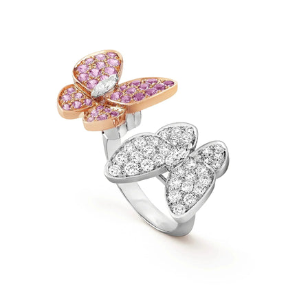 [Lucas Jewelry]TWIN BUTTERFLY DIAMOND RING